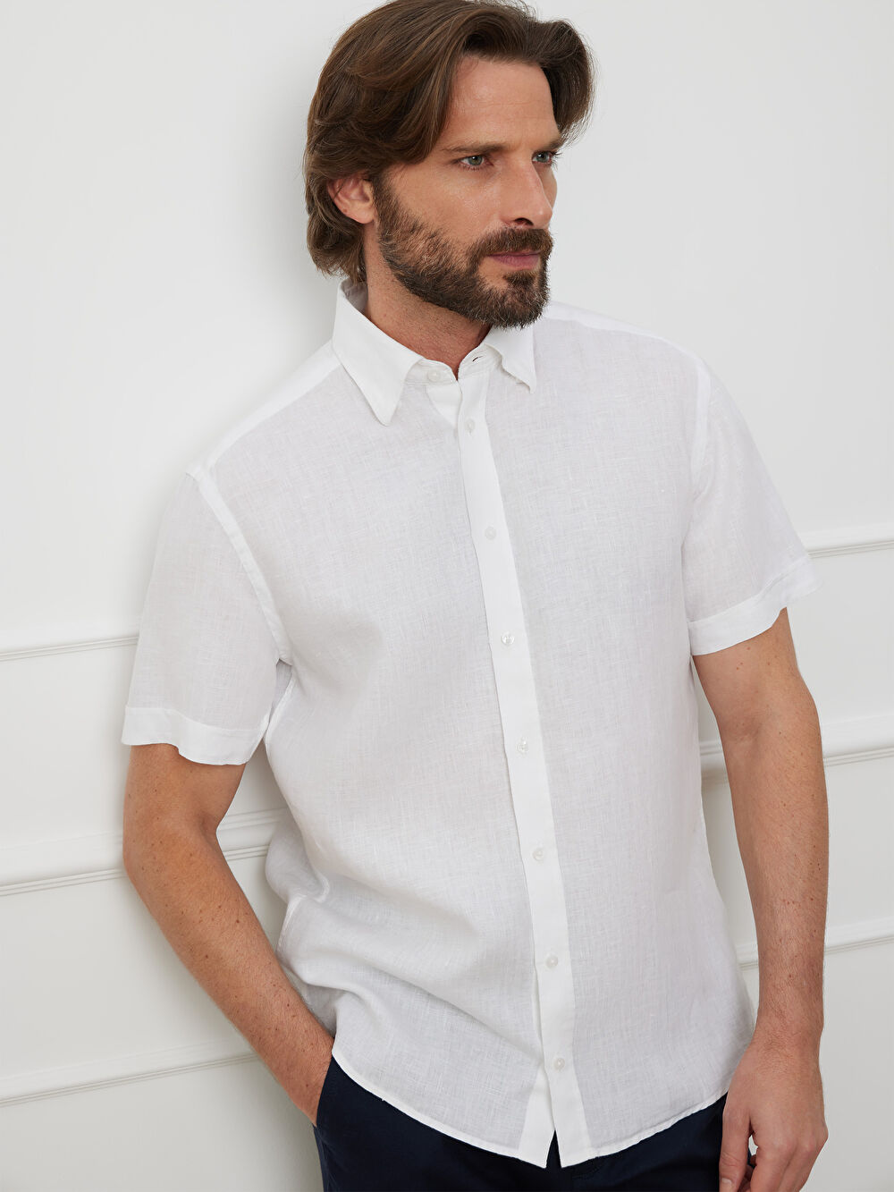 BIAŁA KOSZULA CAPRI KRÓTKI RĘKAW - 6