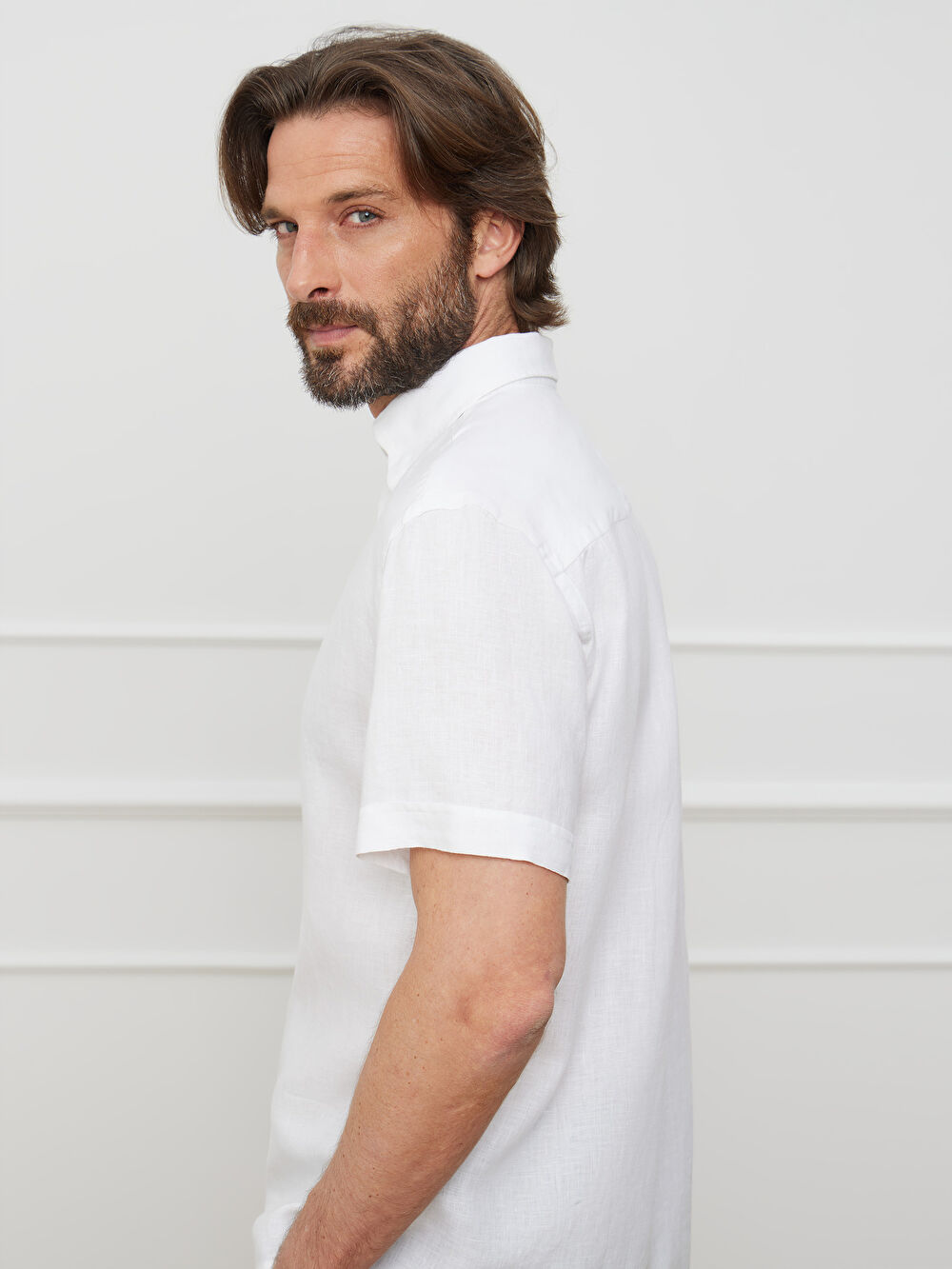 BIAŁA KOSZULA CAPRI KRÓTKI RĘKAW - 4