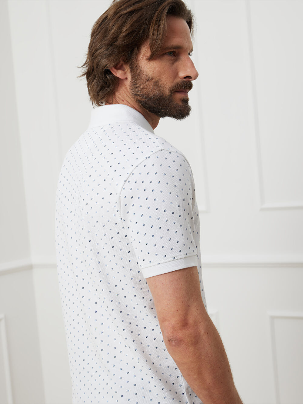 BIAŁE KLASYCZNE POLO BURMAN - 3