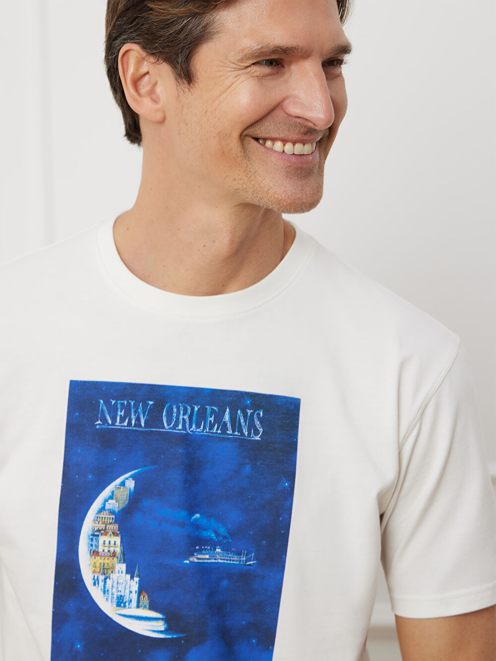 BIAŁY T-SHIRT OLBIŃSKI - 4