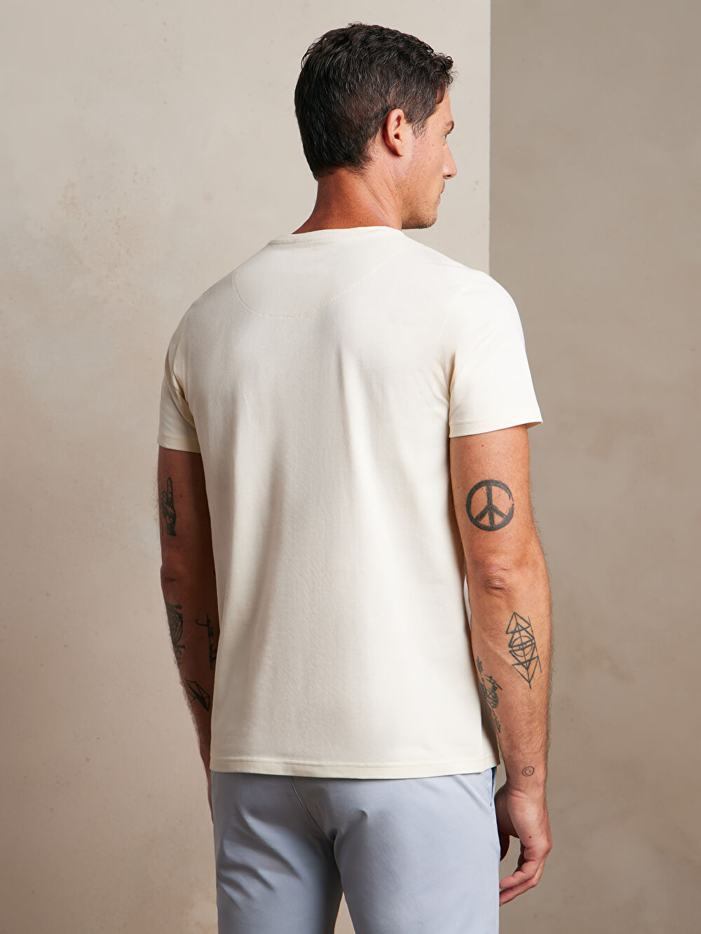 BAWEŁNIANY T-SHIRT DERWEN - 5
