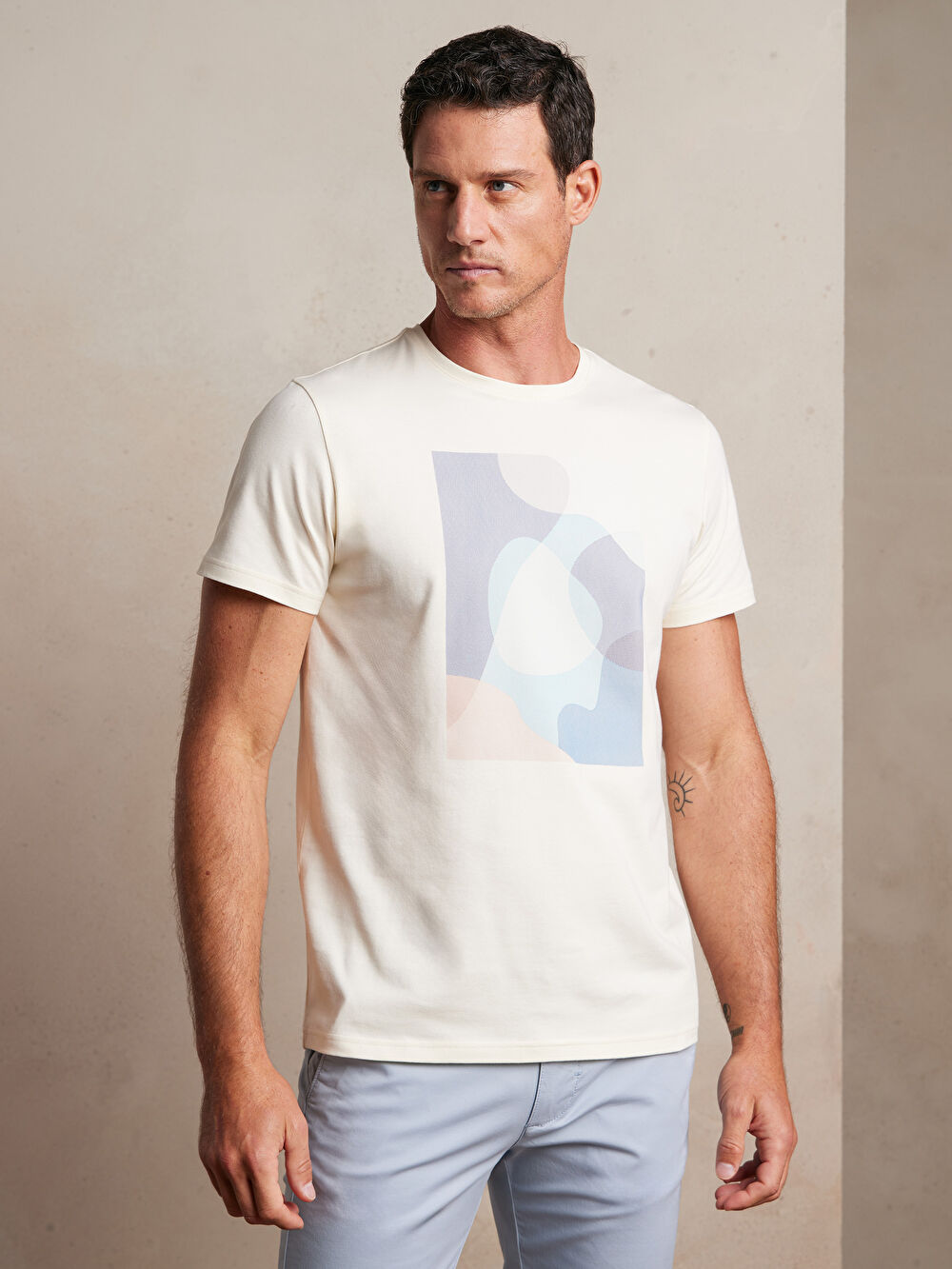 BAWEŁNIANY T-SHIRT DERWEN - 3