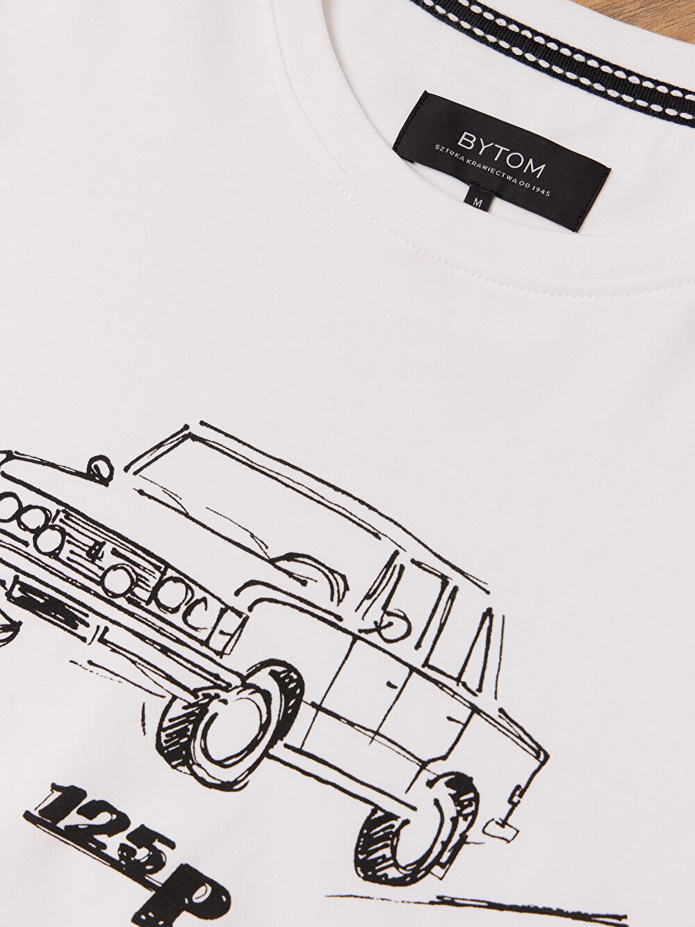 BIAŁY T-SHIRT DUŻY FIAT - 3