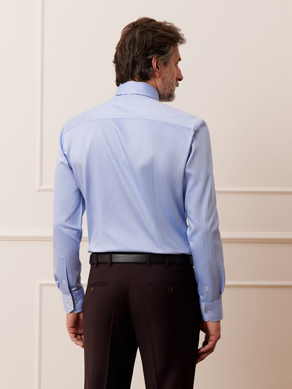 NIEBIESKA KOSZULA WINDSOR DŁUGI RĘKAW - 7