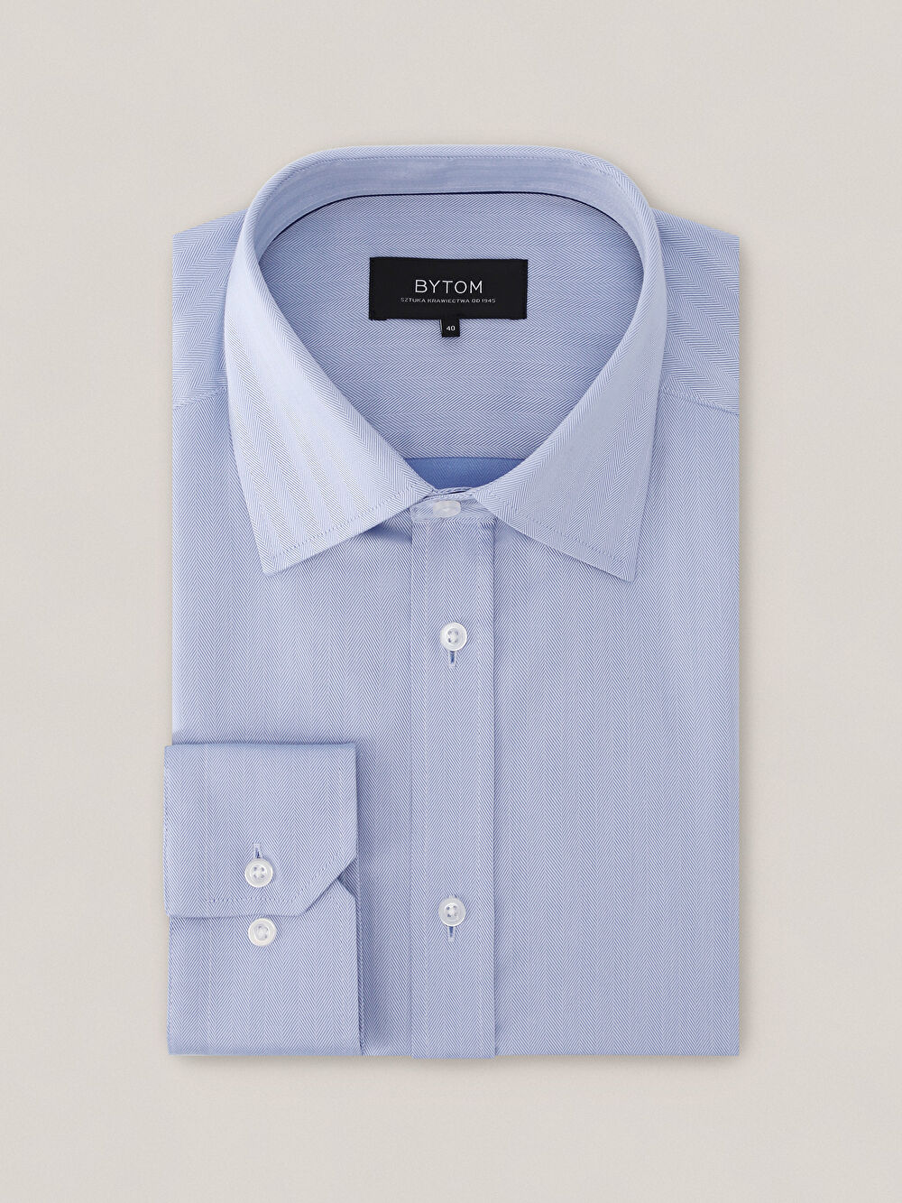 NIEBIESKA KOSZULA WINDSOR DŁUGI RĘKAW - 2