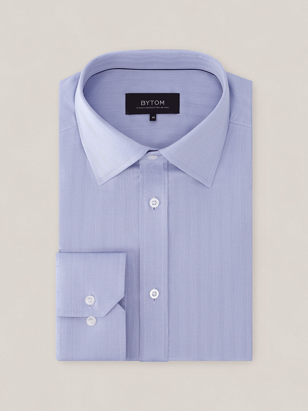 NIEBIESKA KOSZULA WINDSOR DŁUGI RĘKAW - 2