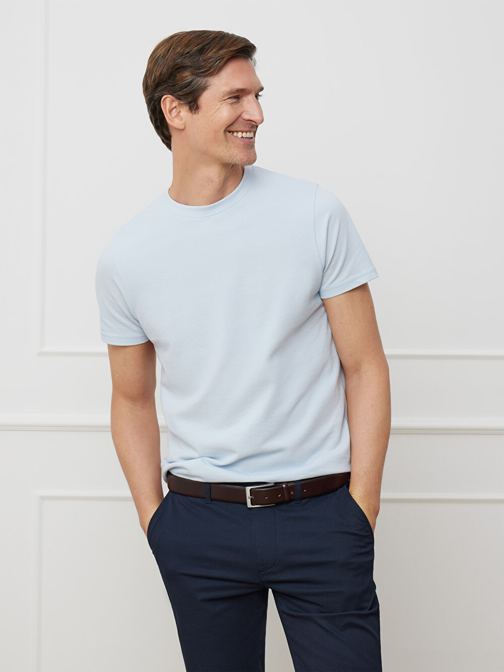 NIEBIESKI T-SHIRT CRISSMOD