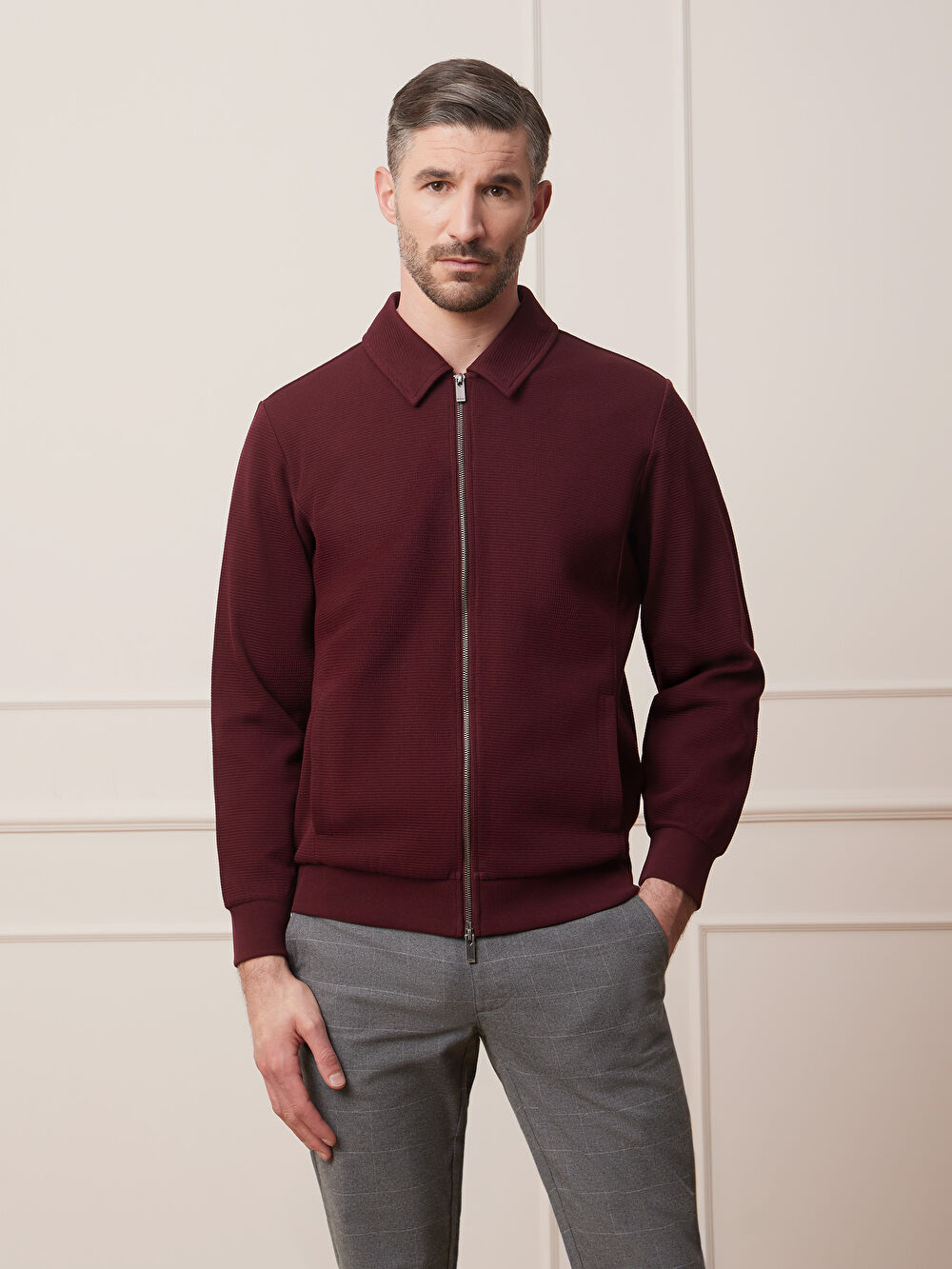 BORDOWA BLUZA WORTHEN - 8