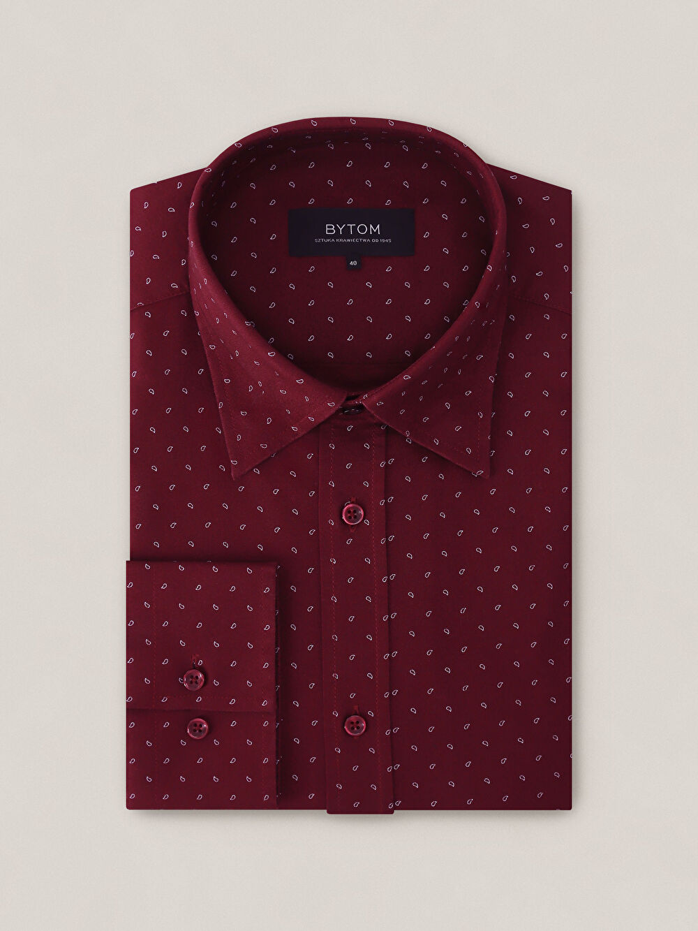 BORDOWA KOSZULA CAPRI DŁUGI RĘKAW - 2