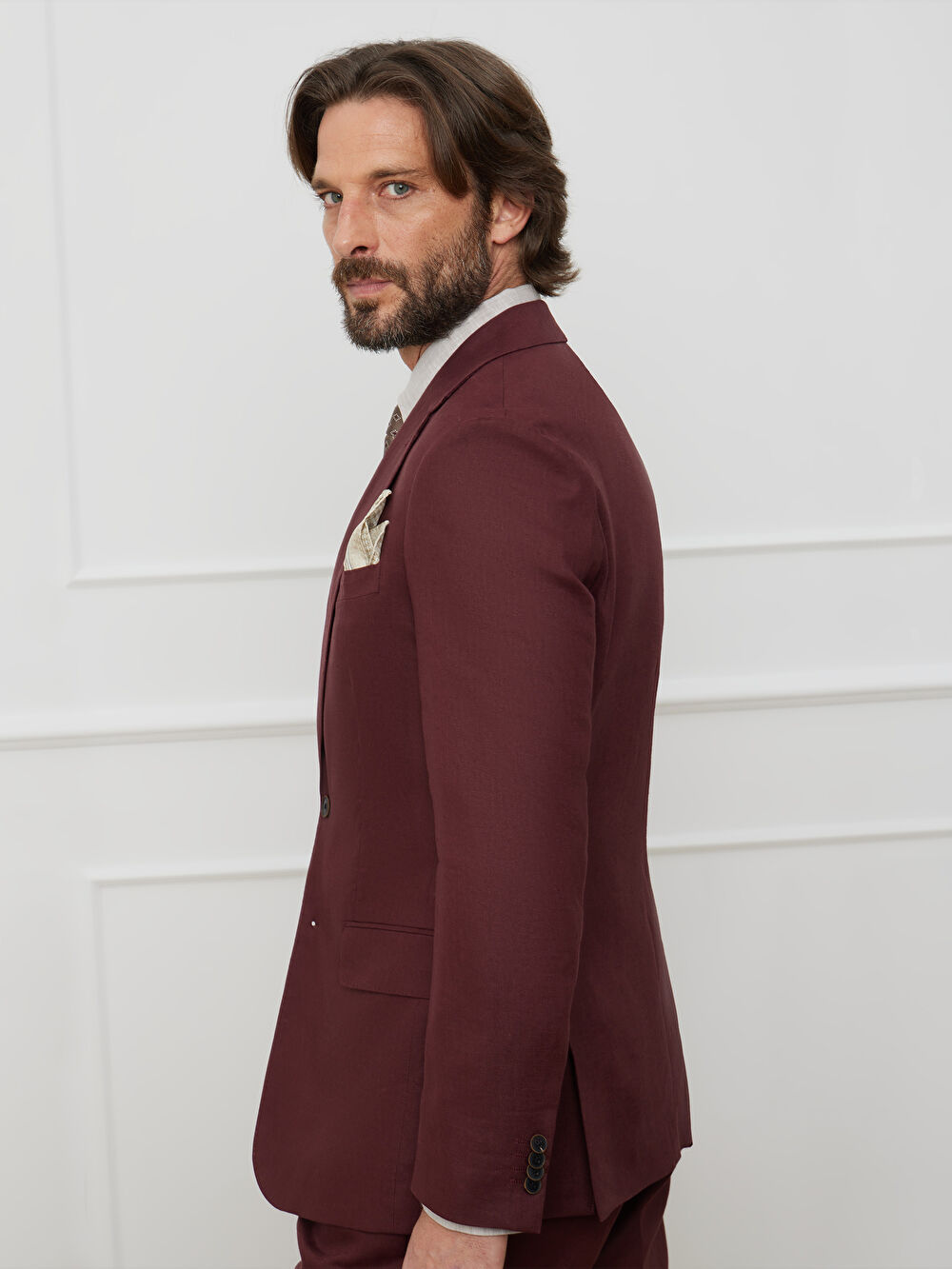 BORDOWA MARYNARKA TURYN DO GARNITURU - MIKSUJ I ŁĄCZ - 4
