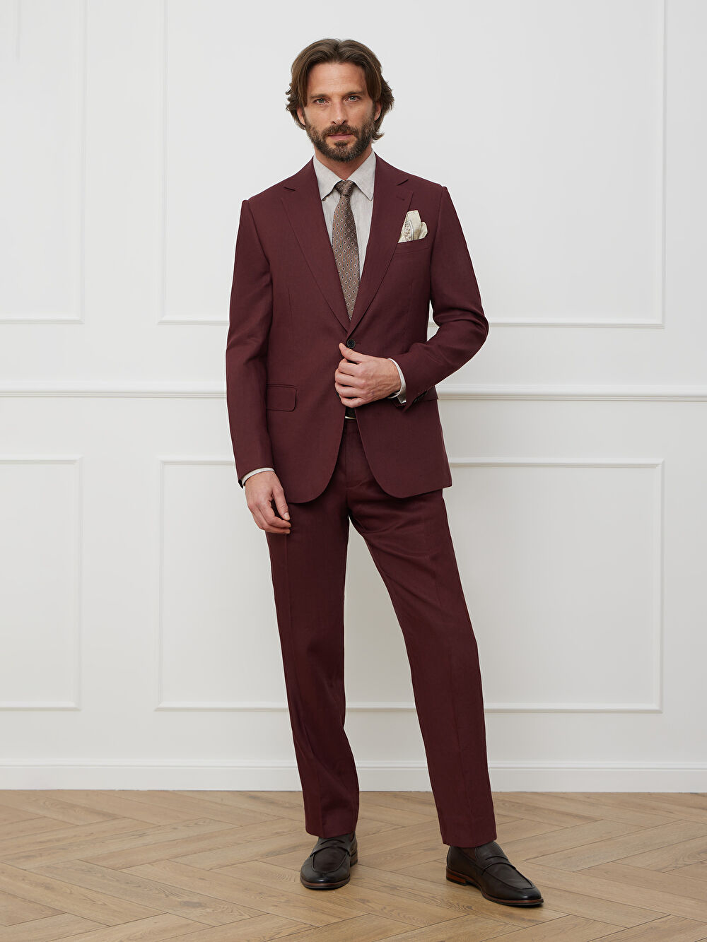 BORDOWA MARYNARKA TURYN DO GARNITURU - MIKSUJ I ŁĄCZ