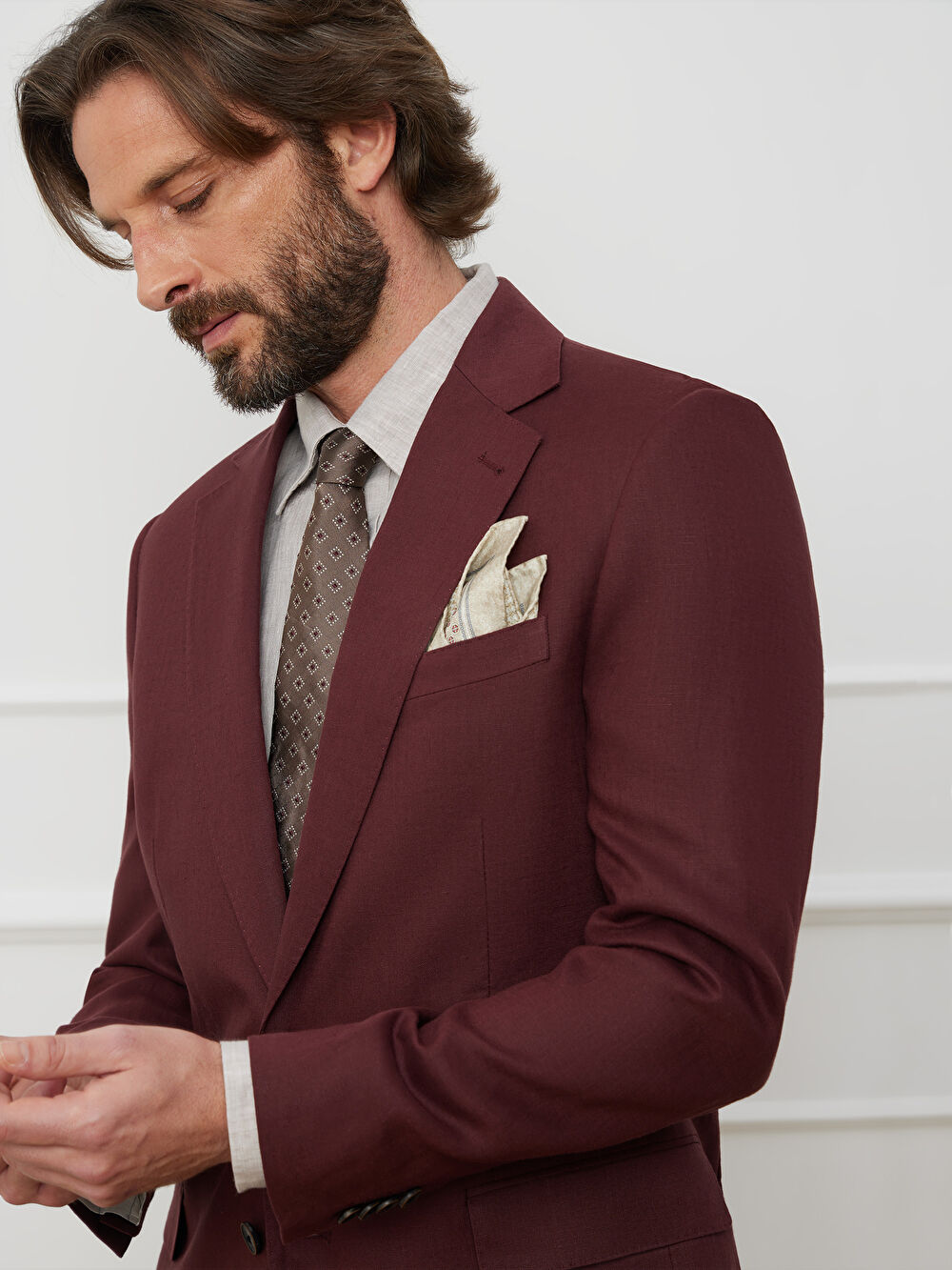 BORDOWA MARYNARKA TURYN DO GARNITURU - MIKSUJ I ŁĄCZ - 6