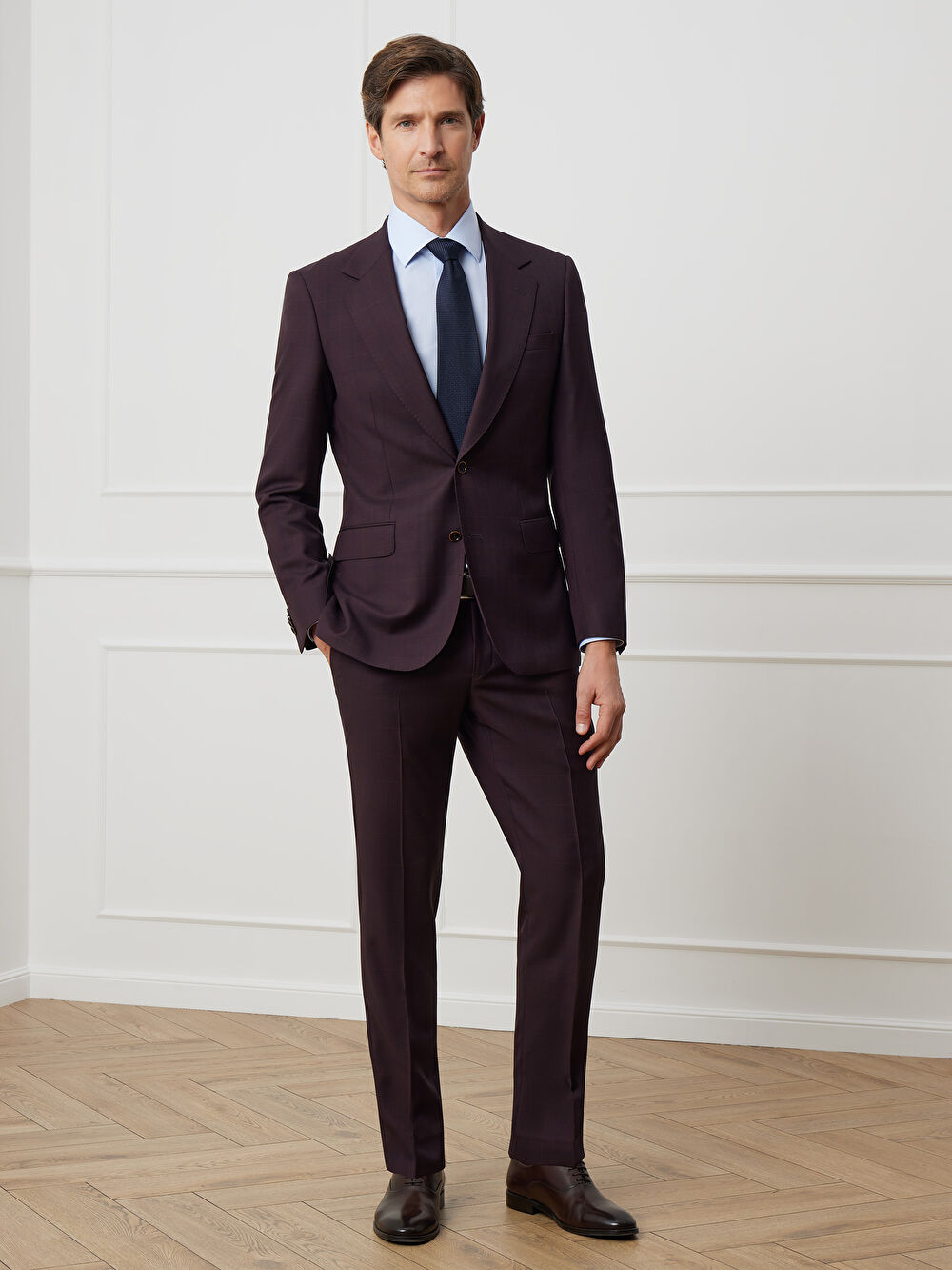 BORDOWA MARYNARKA TURYN DO GARNITURU - MIKSUJ I ŁĄCZ