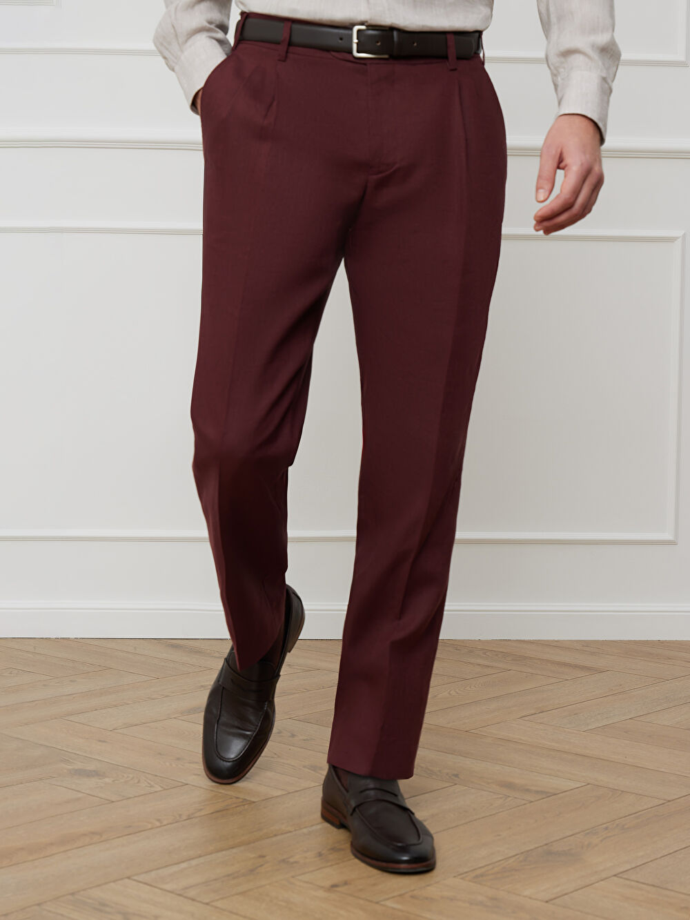 BORDOWE SPODNIE DO GARNITURU - MIKSUJ I ŁĄCZ