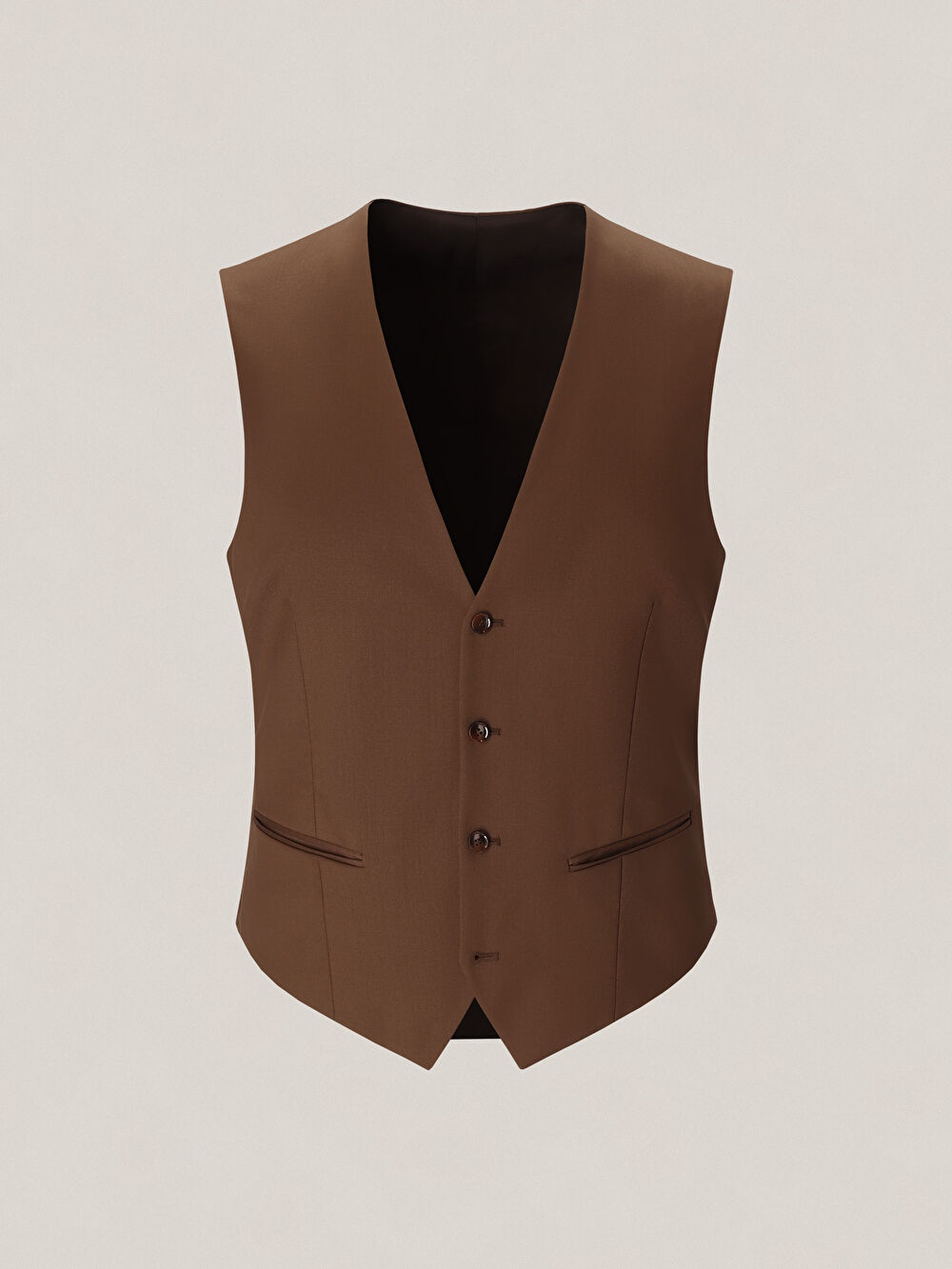 BRĄZOWA KAMIZELKA DO GARNITURU - MIKSUJ I ŁĄCZ - 3