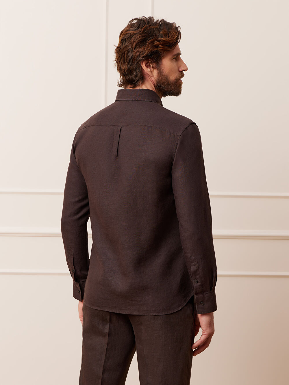 BRĄZOWA KOSZULA CAPRI DŁUGI RĘKAW - 6