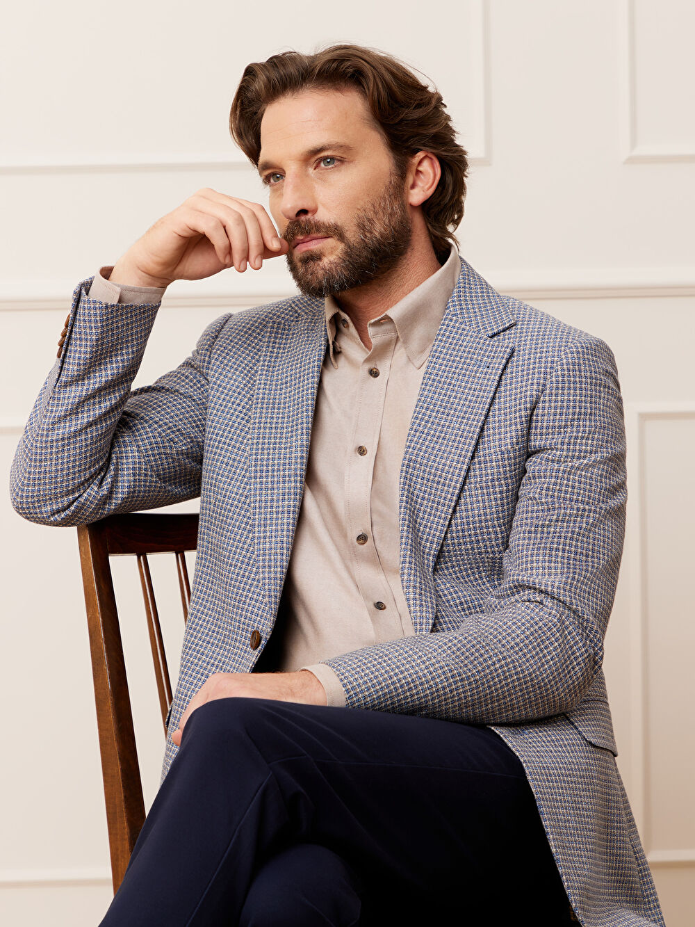 BEŻOWA MARYNARKA TURYN - 7