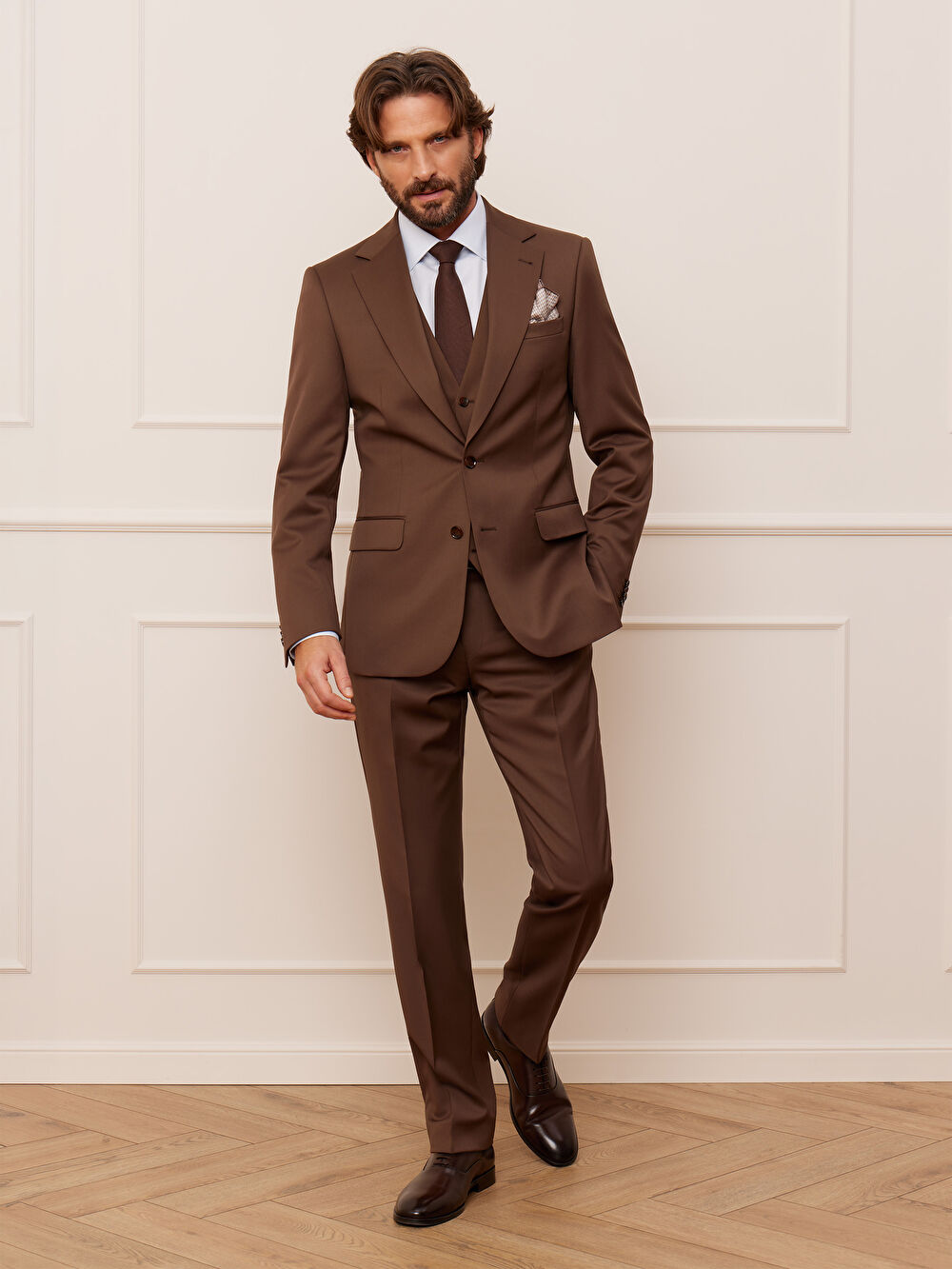 BRĄZOWA MARYNARKA TURYN DO GARNITURU - MIKSUJ I ŁĄCZ