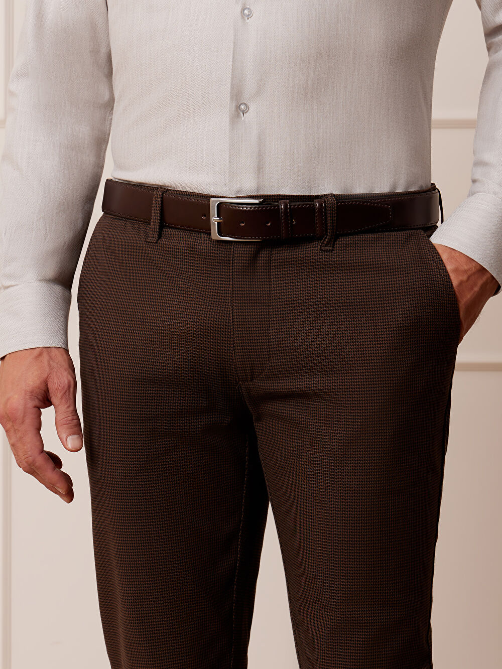 BRĄZOWE SPODNIE COEDWAY - 3