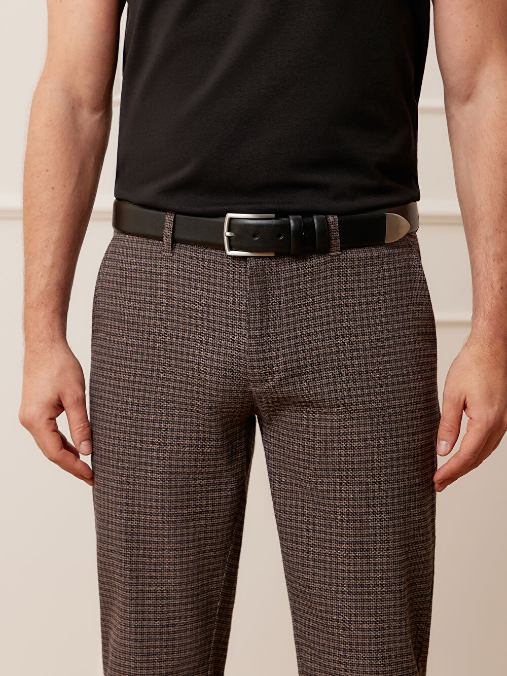 BRĄZOWE SPODNIE GROPEN - 5