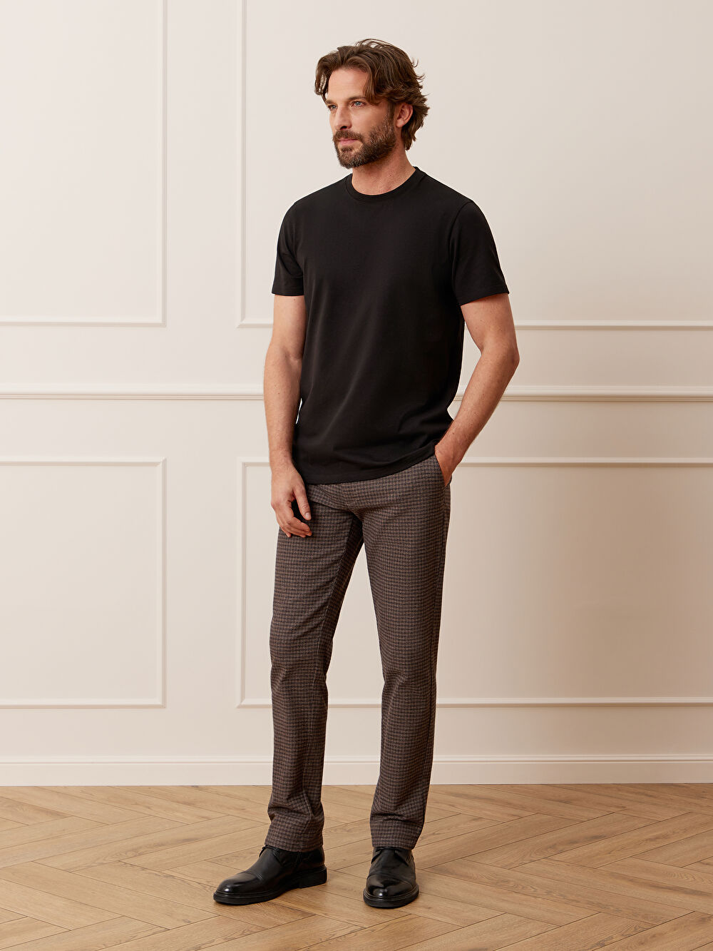 BRĄZOWE SPODNIE GROPEN