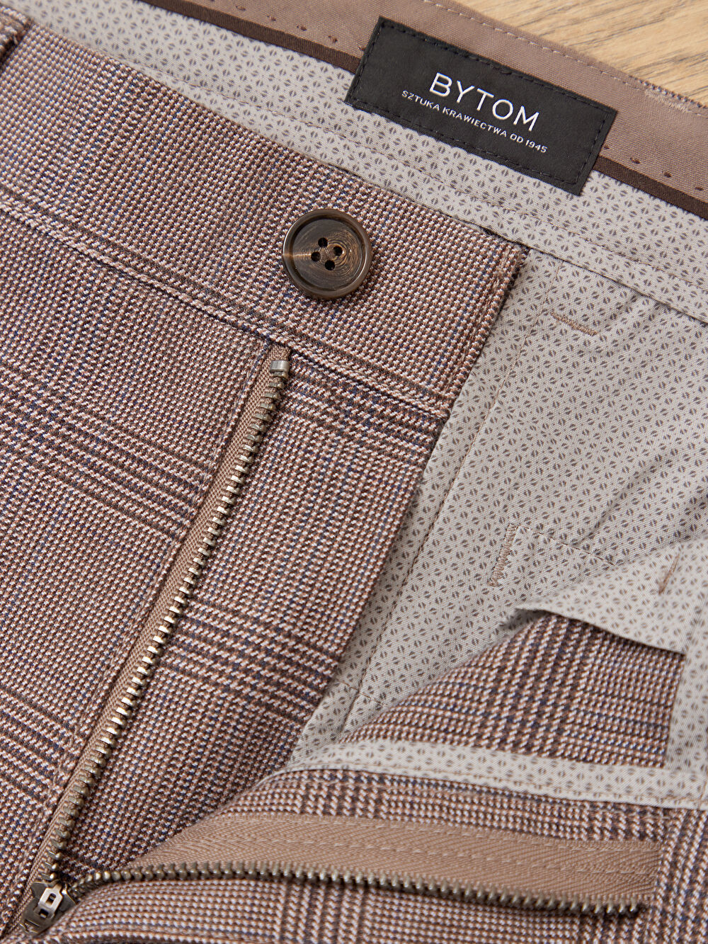 BRĄZOWE SPODNIE DORMEN - 3