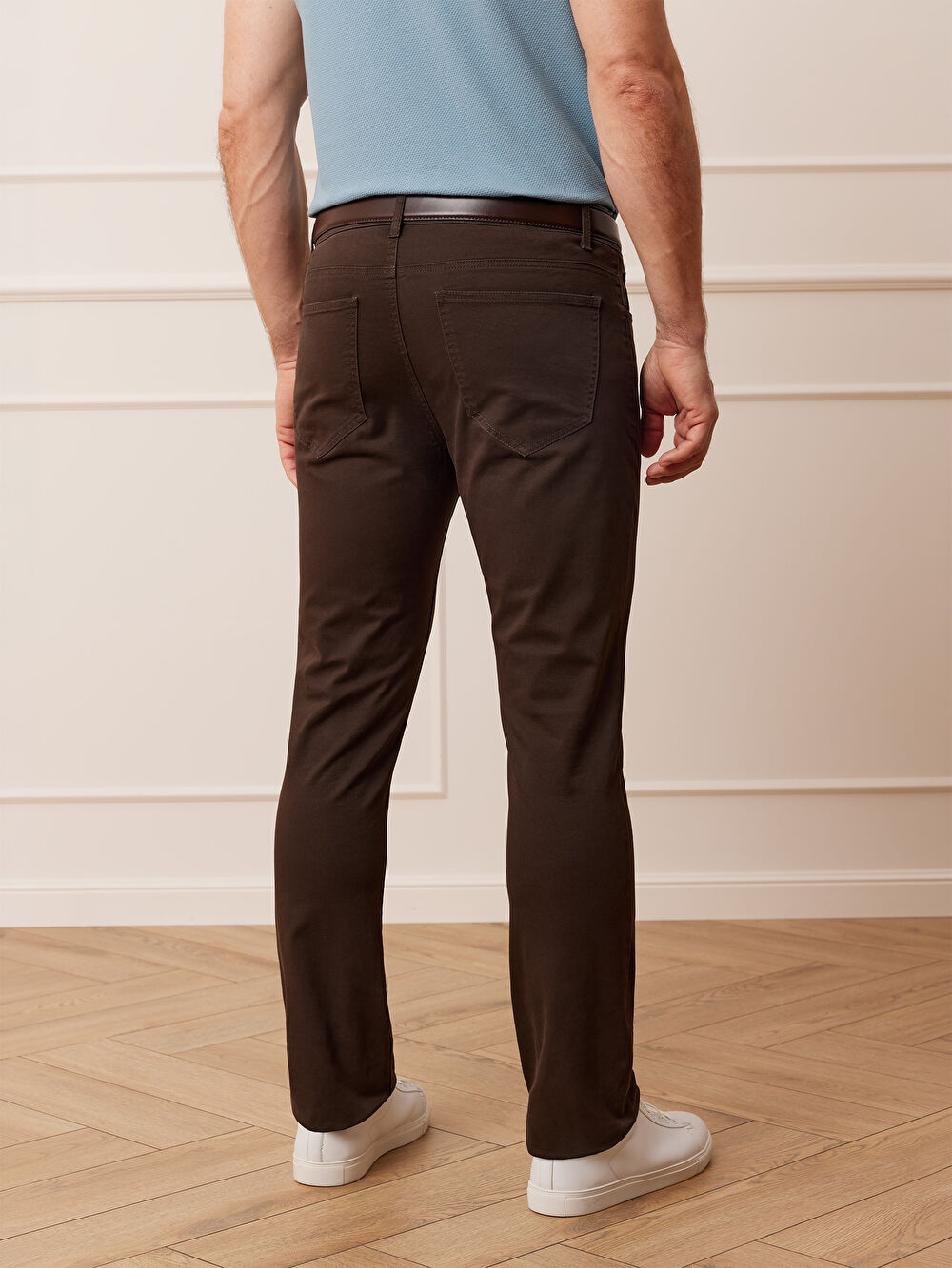 BRĄZOWE SPODNIE MOSTON - 6