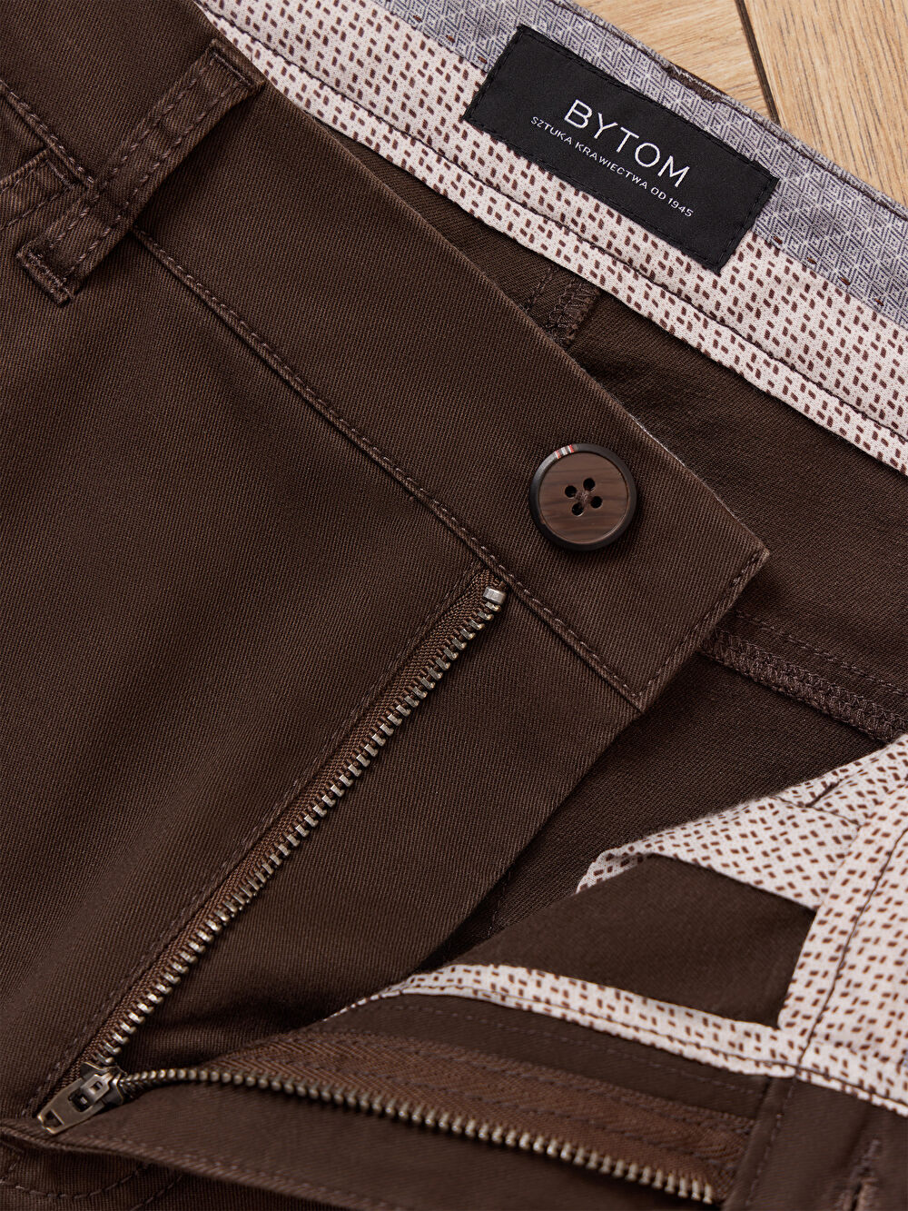 BRĄZOWE SPODNIE MOSTON - 3
