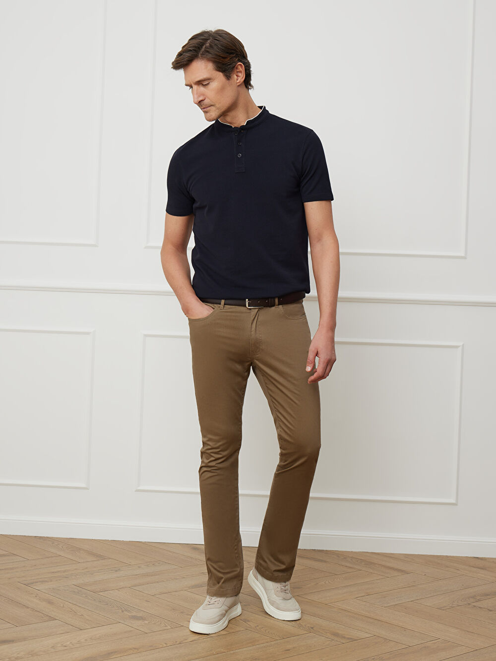 BRĄZOWE SPODNIE DOSTON - 4