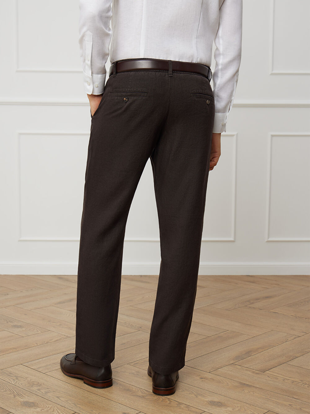 BRĄZOWE SPODNIE CANEY - 2