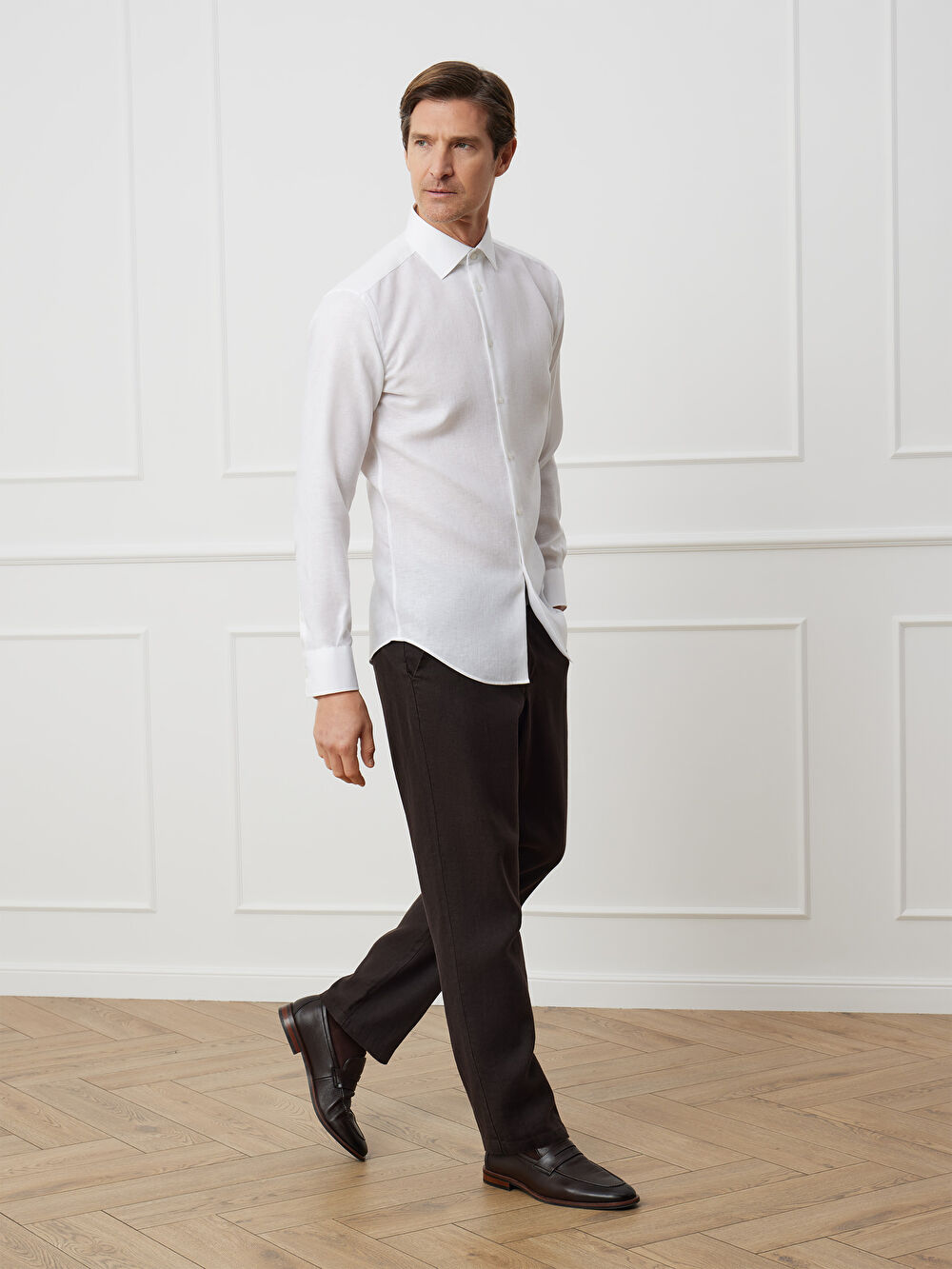 BRĄZOWE SPODNIE CANEY - 4