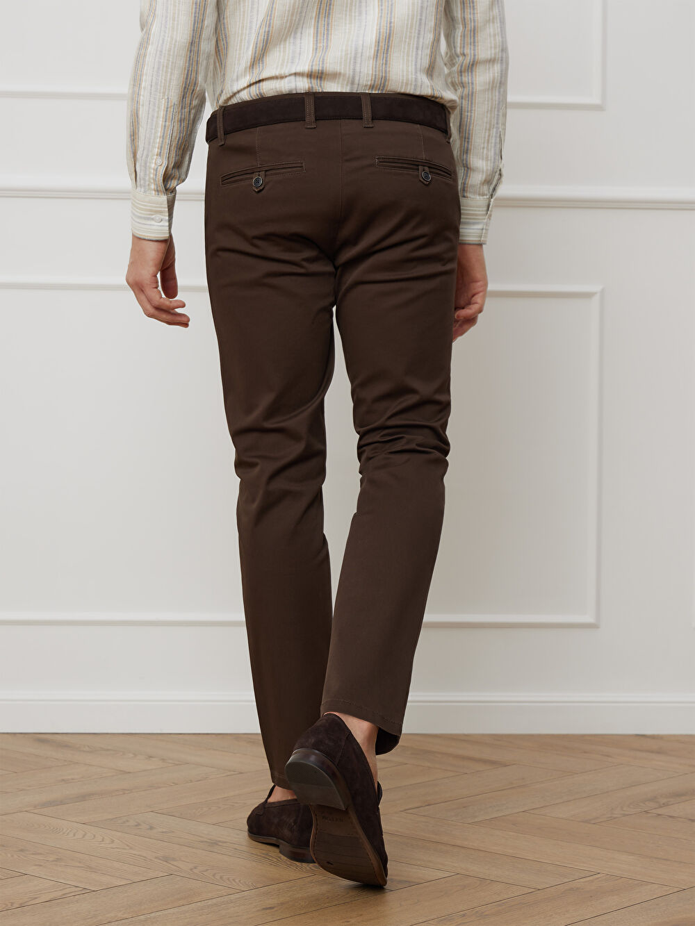 BRĄZOWE SPODNIE AWILIN - 3