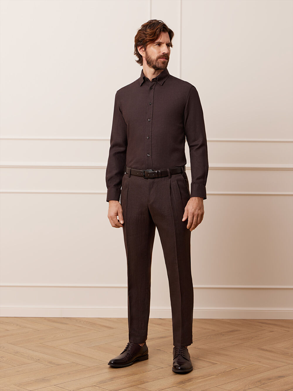 BRĄZOWE SPODNIE DO GARNITURU - MIKSUJ I ŁĄCZ - 3