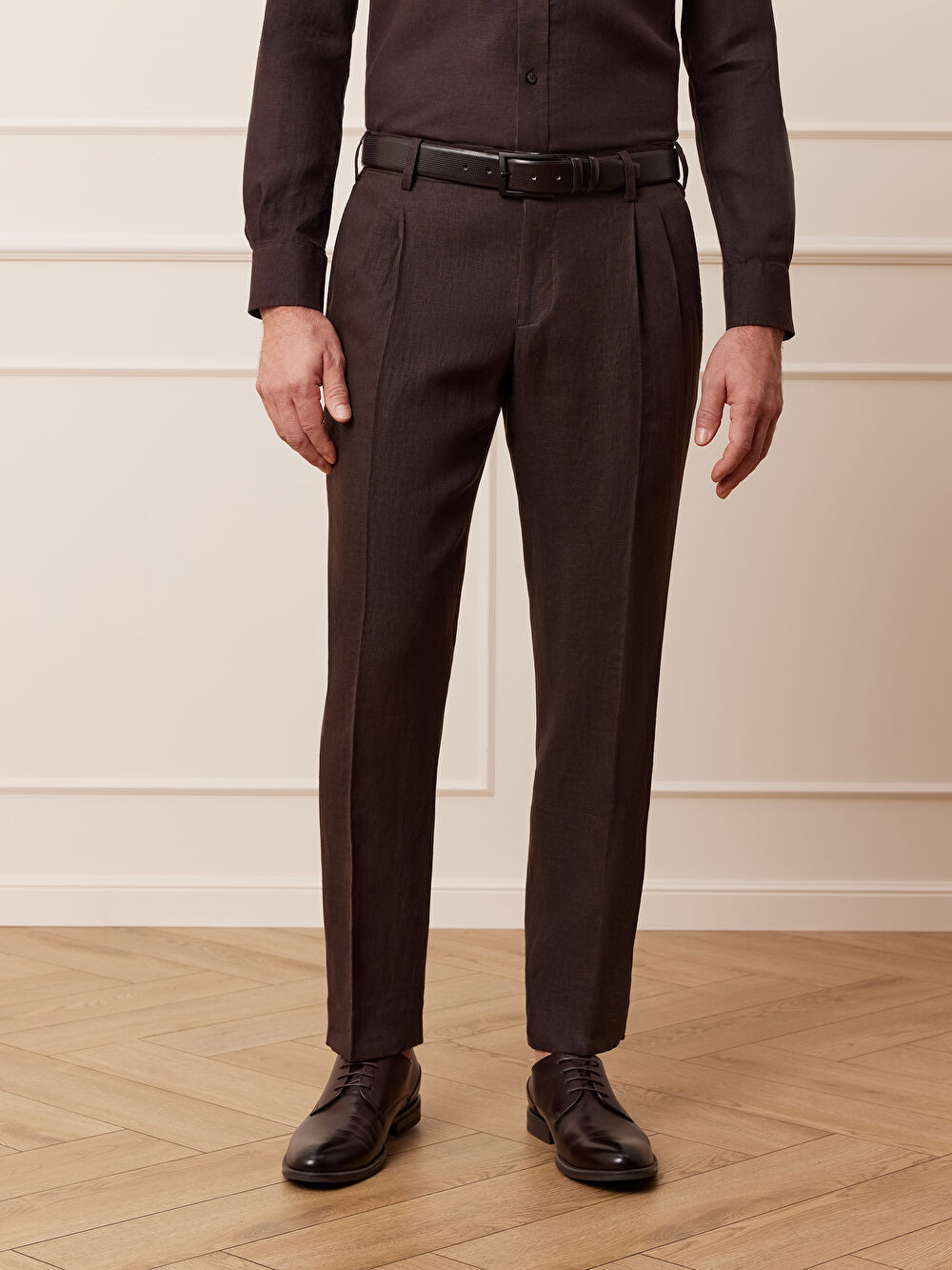 BRĄZOWE SPODNIE DO GARNITURU - MIKSUJ I ŁĄCZ - 4