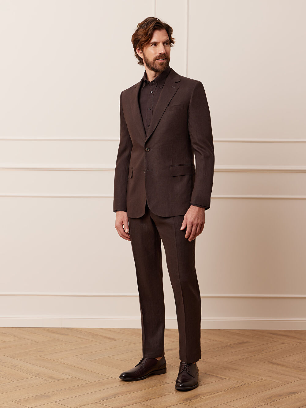 BRĄZOWE SPODNIE DO GARNITURU - MIKSUJ I ŁĄCZ