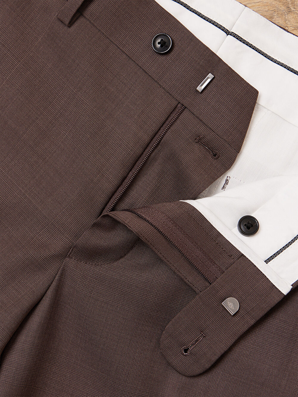 BRĄZOWE SPODNIE DO GARNITURU - MIKSUJ I ŁĄCZ - 5