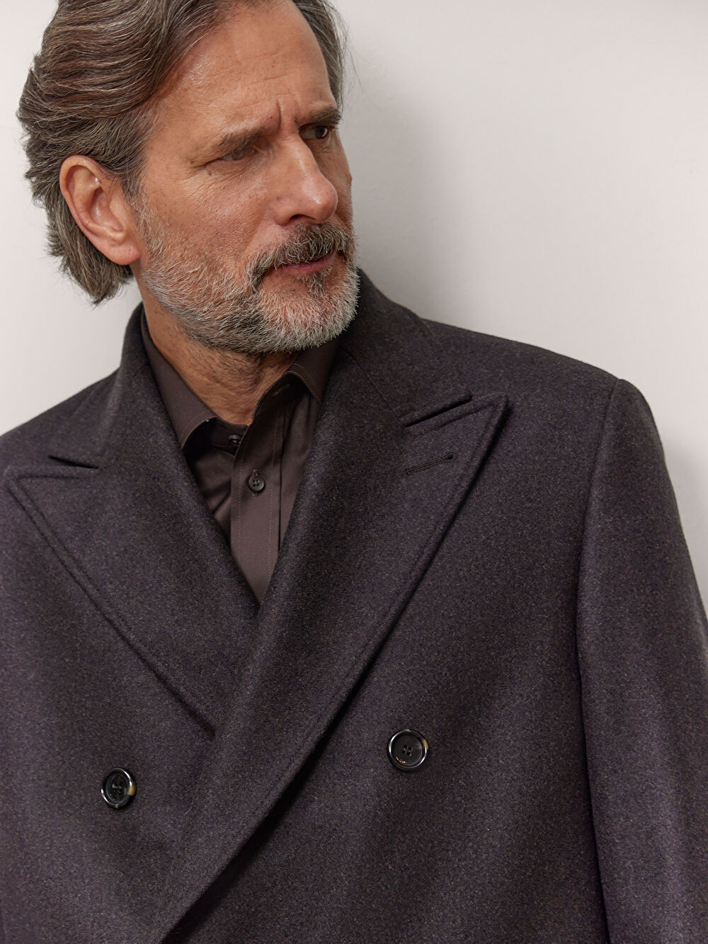 BRĄZOWY DWURZĘDOWY PŁASZCZ - 4