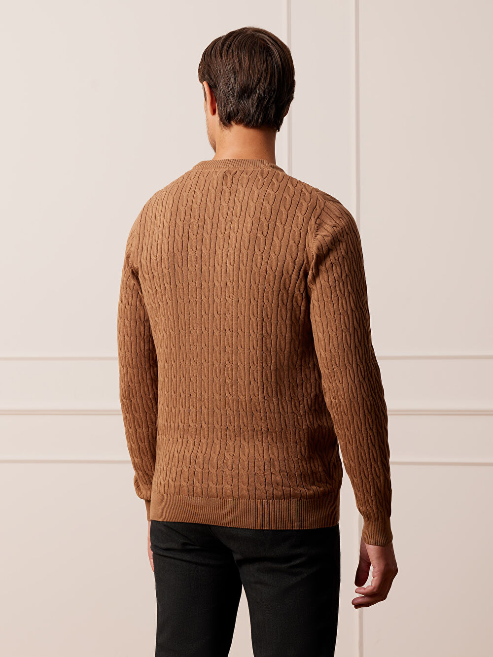BRĄZOWY SWETER BRATOFT - 6