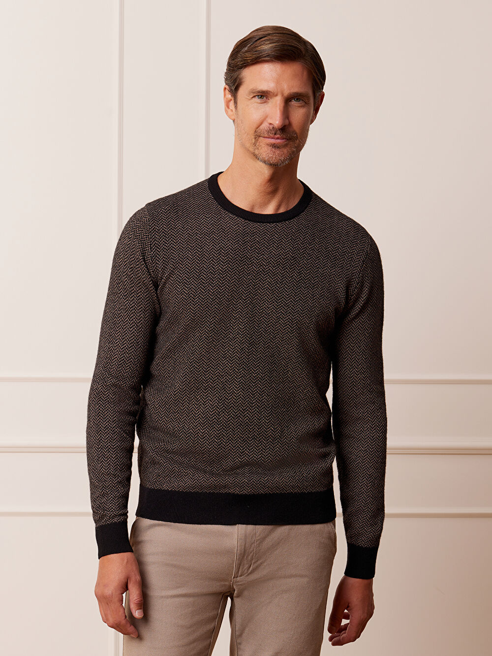 BRĄZOWY SWETER ROWSLEY - 5