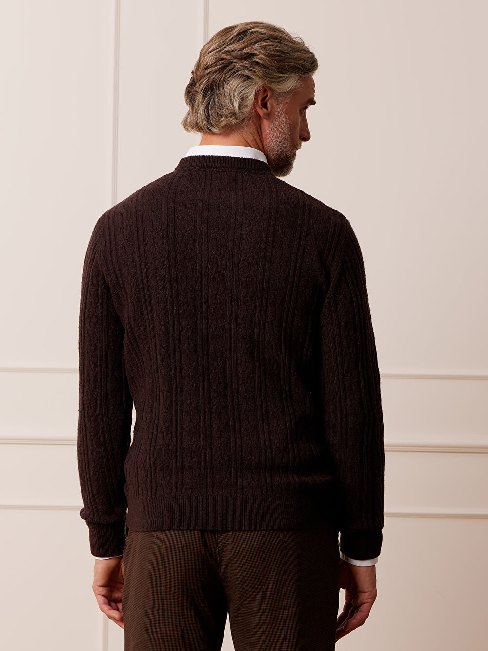 BRĄZOWY SWETER MARCONI - 4