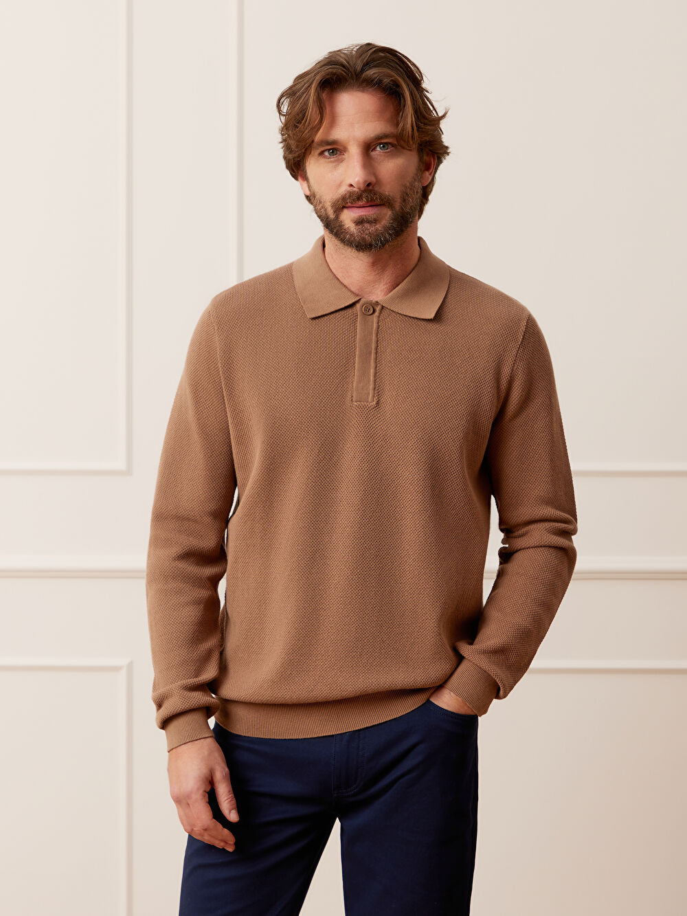 CAMELOWY SWETER LOUIS