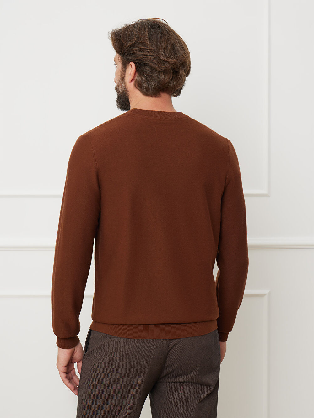 BRĄZOWY SWETER ANTON - 3