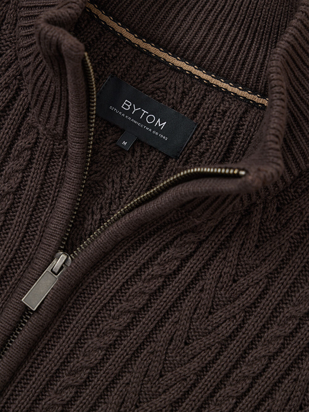 BRĄZOWY SWETER PEBBLE - 6