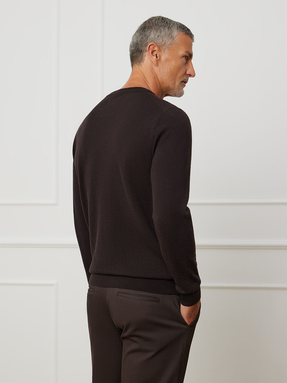 BRĄZOWY SWETER LANGLO - 3