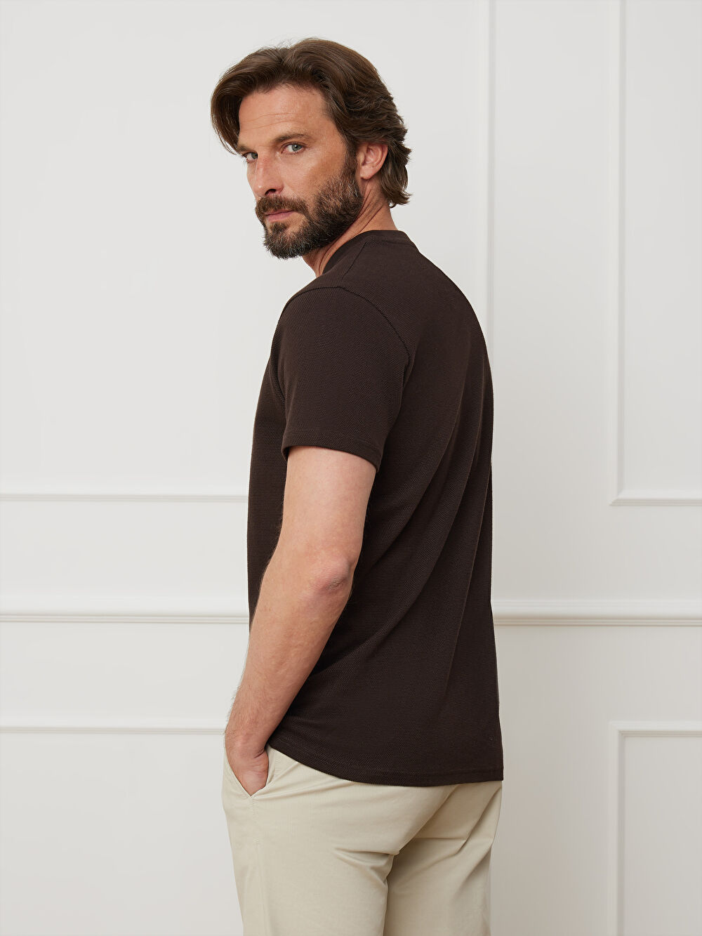 BRĄZOWY T-SHIRT BOTERON - 3