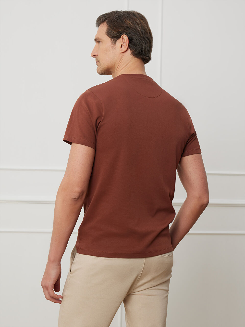 BRĄZOWY T-SHIRT TOMSONN - 3