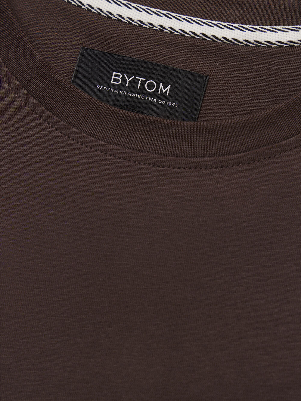 BRĄZOWY T-SHIRT LUCTON - 3