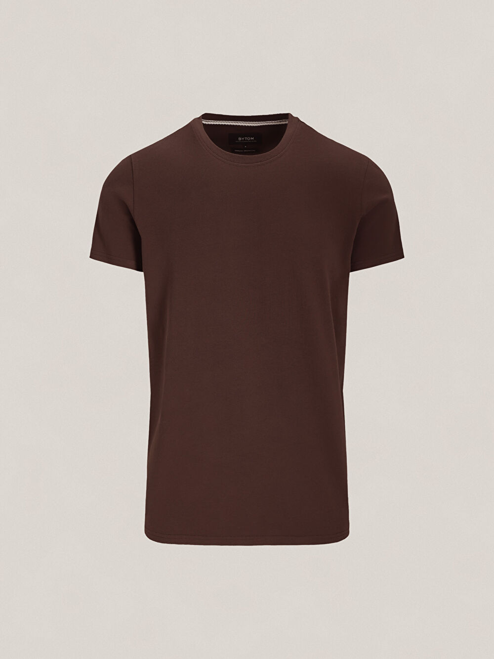 BRĄZOWY T-SHIRT LUCTON - 2