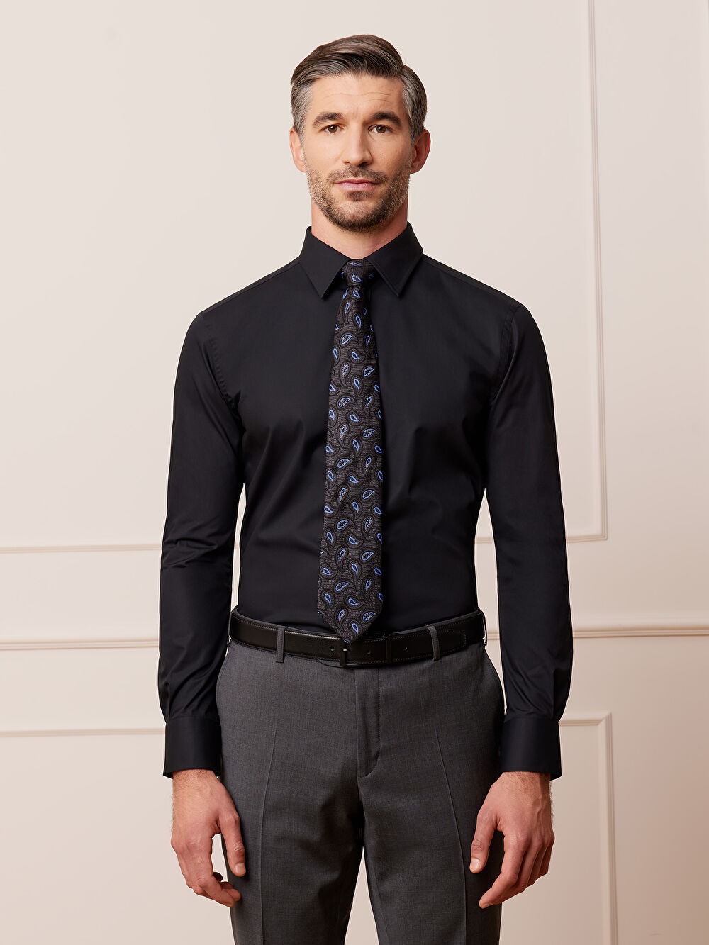 CZARNA KOSZULA LUKKA DŁUGI RĘKAW - 4