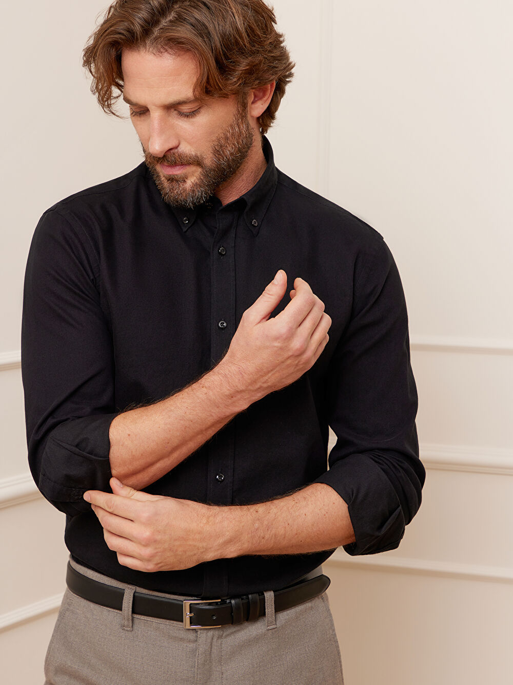 CZARNA KOSZULA MALMO DŁUGI RĘKAW - 7